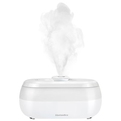 Homedics Total Comfort Cool Mist Ultrasonic Humidifier Easy to put together and less than a minute to put together and get going, very simple! This humidifier works very well, there was a day that the humidity in my bedroom was 20% but after 10 minutes the humidity was at almost 50%