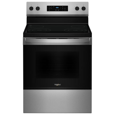 Whirlpool 3 Series 30" 5.3 Cu. Ft. Self-Clean 4-Element Freestanding Electric Range (YWFES3530RS) - SS Love it!!
