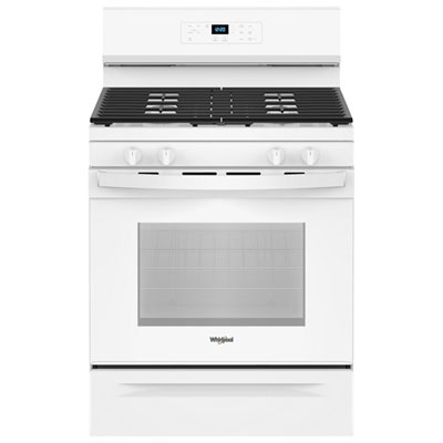 Whirlpool 3 Series 30" 5.3 Cu. Ft. Self-Clean Freestanding Gas Range (WRGS3530RW) - White