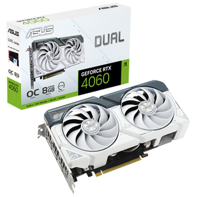 Image of ASUS Dual RTX 4060 OC White Edition 8GB GDDR6 Video Card