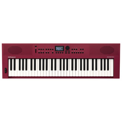 Roland GO:KEYS 3 61-Key Music Creation Keyboard - Dark Red 