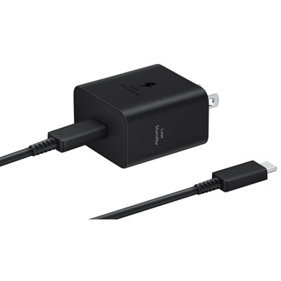 Chargeur Mural Usb-C Ultrarapide De 45 W Avec Câble Usb-C De 5 Pi De Samsung - Noir Best charger ever! Je l'ai acheté pour être mon deuxième chargeur
