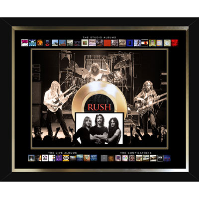 Image of Frameworth The Rush: Collage Album Gold Framed Collage