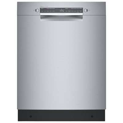 Bosch 300 Series 24" 46dB Built-In Dishwasher with Stainless Steel Tub (SGE53C55UC) - Stainless Steel ADA Dishwasher saved us reinstalling a new floor