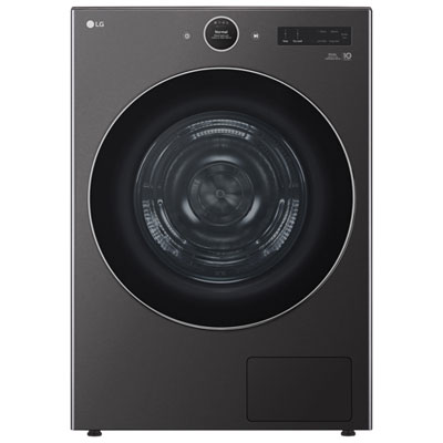 LG 7.8 Cu. Ft. Heat Pump Electric Dryer (DLHC5502V) - Black Steel