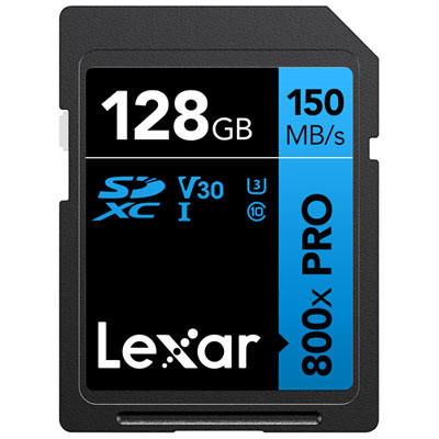 Carte Mémoire Sdxc Blue De 150 Mo/s Et 128 Go De Lexar