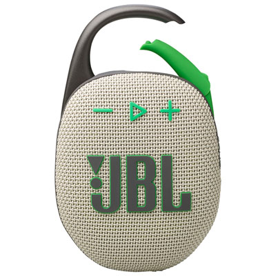 JBL Clip 5 Waterproof Bluetooth Wireless Speaker - Sand Best portable speaker
