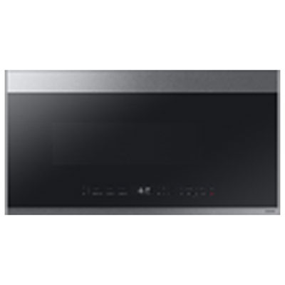 Image of Samsung BESPOKE Over-The-Range Microwave - 2.1 Cu. Ft. - Stainless Steel