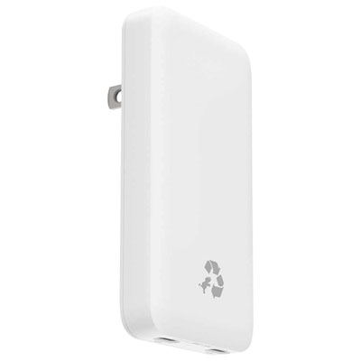 Chargeur Mural Ultracompact À Deux Ports Usb-C Gan 65 W De Nimble - Blanc Love what Nimble did here!