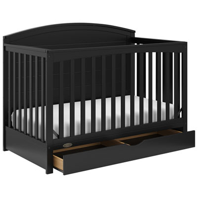 Graco Bellwood 5-in-1 Convertible Crib with Drawer Black Best