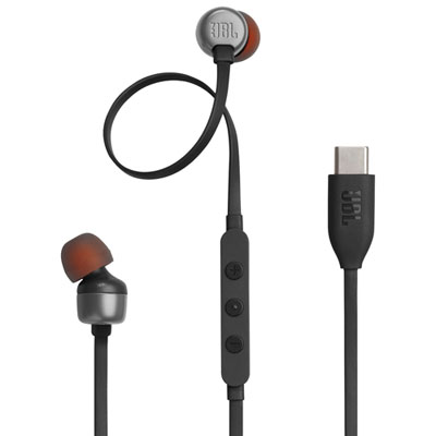 JBL Tune 310C In-Ear Headphones with USB-C Connector - Black Great Earbuds