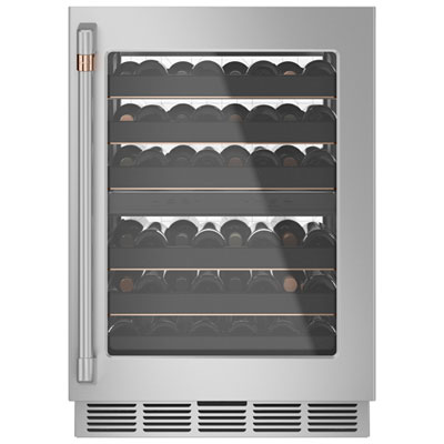 Café 46-Bottle Built-In Dual Temperature Zone Wine Cellar (CCP06DP2PS1) - Stainless Steel Great features!