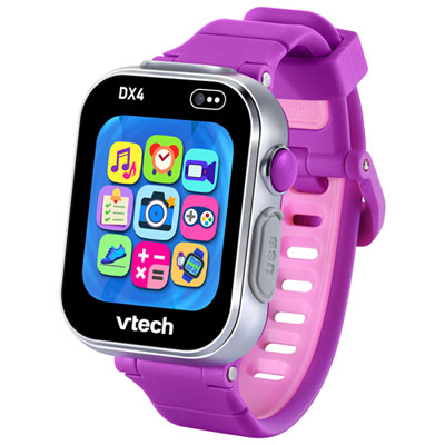 Montre Intelligente Kidizoom Dx4 De Vtech Avec Caméra - Violet They love playing the games, and the dual cameras are a favorite for snapping pics and recording videos