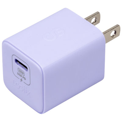 LOGiiX Vibrance 30W USB-C GaN PD Wall Charger - Lavender