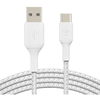 Belkin BoostCharge Braided 2m (6.6 ft.) USB-A to USB-C Cable (CAB002bt2MWH) [This review was collected as part of a promotion