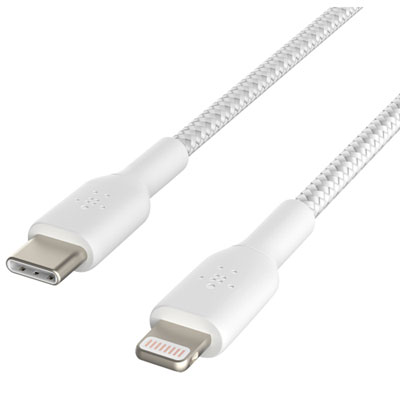 Belkin BoostCharge Braided 2m (6.6 ft.) USB-C to Lightning Cable - White I absolutely love this cable ,I own two so far and it very durable and lengthwise is perfect better than
