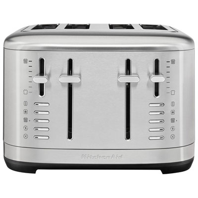 KitchenAid Toaster - 4-Slice - Stainless Steel - Only at Best Buy I love my new toaster it's very durable and the extra large slots makes it easy to use a variety of bread