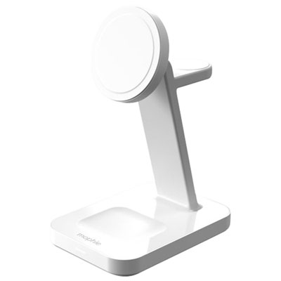 Mophie Snap+ Qi2 15W 3-in-1 Wireless Charging Stand - White Mophie MagSafe stand