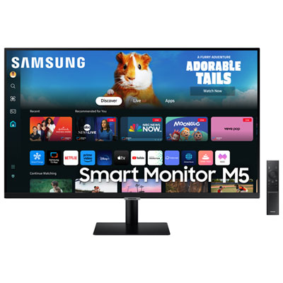 Samsung 32" FHD 60Hz 4ms GTG VA LCD Gaming Monitor (LS32DM500ENXGO) - Black When work is done, the monitor works great as a TV for streaming as well