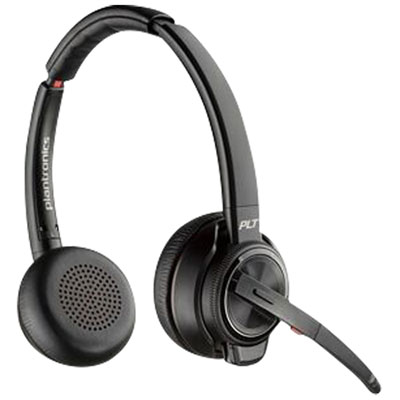 HP Poly Savi 8220 On-Ear Noise Cancelling Bluetooth Headset - Black