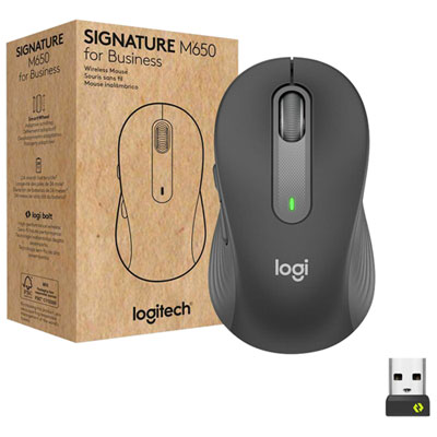 Souris Sans Fil Professionnelle 4000 Ppp Signature M650 For Business De Logitech Pour Mains De Petite À Moyenne Taille - Graphite great