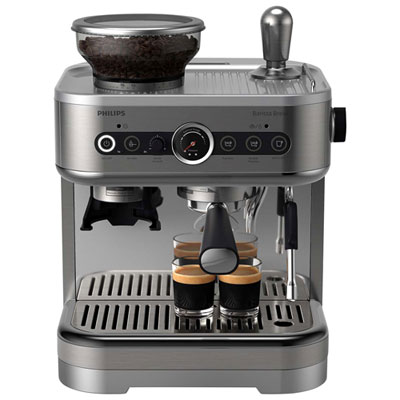 Philips Barista Brew Semi-Automatic Espresso Machine with Single Bean Container - Silver/Stainless Steel As a coffee enthusiast, I recently invested in the PHILIPS Barista Brew Semi Automatic Espresso Machine, and it has significantly elevated my at-home coffee experience