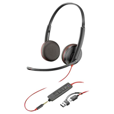 HP Poly Blackwire 3225 On-Ear Noise Cancelling Wired Headset - Black Exactly what i wanted, great headset to minimize noise in an open desk environment