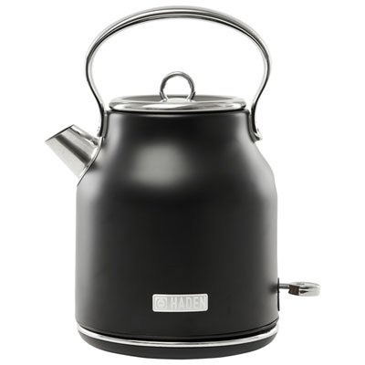 Haden Heritage Electric Kettle - 1.7L - Black/Chrome