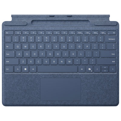 "Microsoft Surface Pro Keyboard with Pen Storage for Surface Pro 13"" / Pro (11th Edition) / Pro 8 / Pro 9 -Sapphire -Bil"