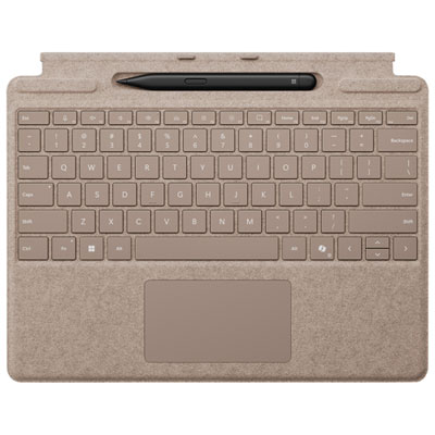 Clavier Surface Pro De Microsoft Avec Stylet Slim Pen Pour Surface Pro 13 Po/pro (11E Édition)/pro 8/pro 9 - Dune - Bilingue