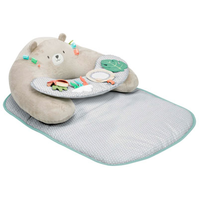 Ingenuity Cozy Prop 4-in-1 Sit Up & Prop Activity Mat - Nate He especially loves the little mirror! Such a great baby toy!