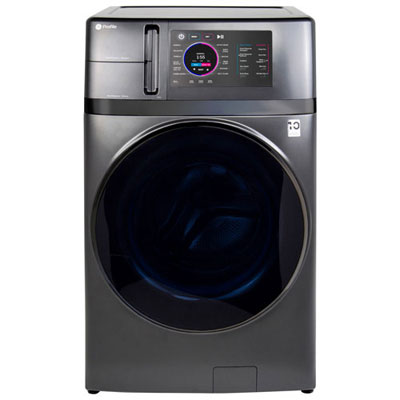 Open Box - GE 5.5 Cu. Ft. UltraFast Electric Washer & Dryer Combo - Carbon Graphite - Perfect Condition