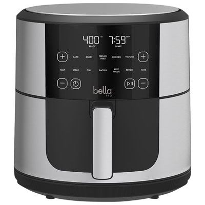 Bella Pro SmartCrisp Digital Air Fyer - 7.6L (8Qt) - Stainless Steel - Only at Best Buy