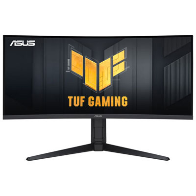 Open Box - ASUS TUF 34" QHD 180Hz 1ms GTG Curved VA LED FreeSync Gaming Monitor (VG34VQL3A) Great