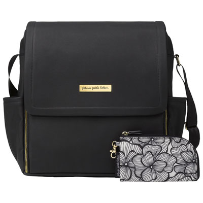 Petunia Picklebottom Boxy Backpack - Black Matte Leatherette There are a lot of diaper bags out there, the functionality of this bag is unmatched! 