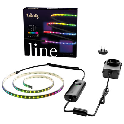 Twinkly Line Smart 1.5m (5 ft.) Multi-Colour Light Strip Starter Kit “Love”