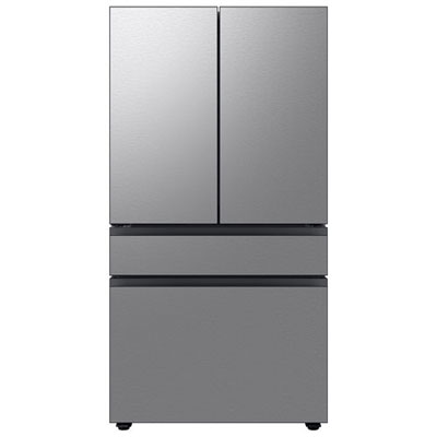 "Open Box - Samsung BESPOKE 36"" 22.8 Cu. Ft. 4-Door French Door Refrigerator-Stainless Steel -Scratch & Dent"