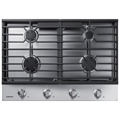 "Open Box - Samsung 30"" 4-Burner Gas Cooktop (NA30R5310FS/AA) - Stainless Steel - Scratch & Dent"