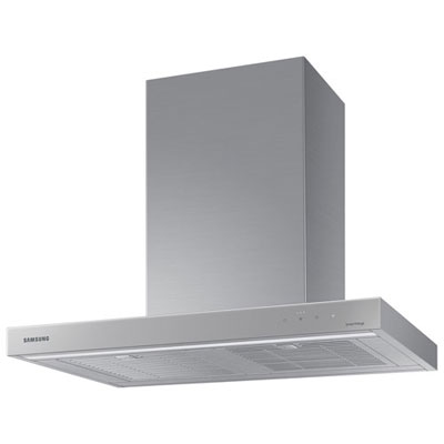 "Open Box - Samsung Bespoke 30"" Wall Mount Range Hood (NK30CB600WCGAA) - Grey Glass - Scratch & Dent"