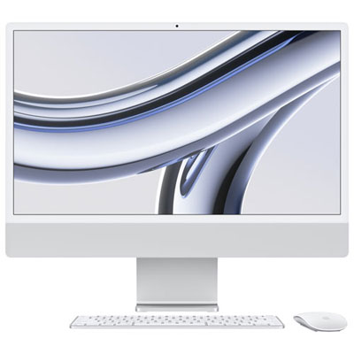 Open Box - Apple iMac 24" (Fall 2023) - Silver (Apple M3 Chip / 8-Core GPU / 256GB SSD / 8GB RAM) - French