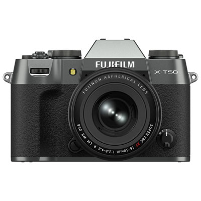 Appareil Photo Sans Miroir X-T50 De Fujifilm Avec Objectif 16-50 Mm - Argenté Anthracite