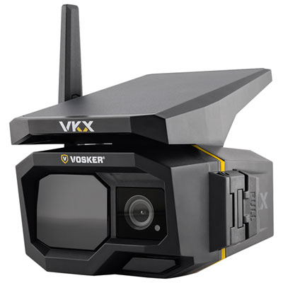Vosker VKX OFF-Grid Solar Powered 4G-LTE Cellular Outdoor 1080p FHD IP Security Camera - Black Best security camera out there