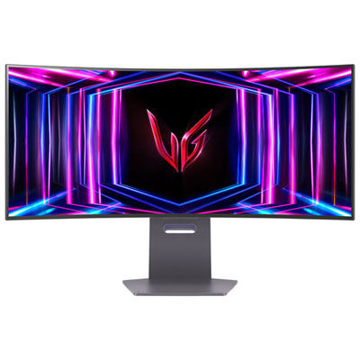 Open Box - LG UltraGear 34" 4K Ultra HD 240Hz 0.03ms GTG Curved OLED LED G-Sync FreeSync Gaming Monitor