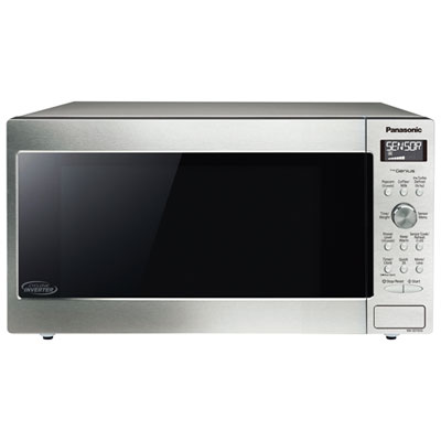 Image of Panasonic Genius 1.6 Cu. Ft. Cyclonic Inverter Microwave (NNSD765SC) - Silver