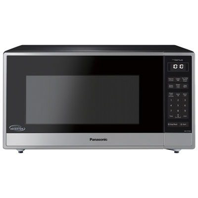 Image of Panasonic Genius 1.6 Cu. Ft. Cyclonic Inverter Microwave (NNST765SC) - Silver