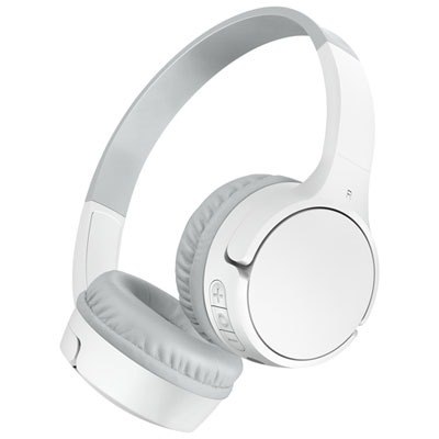 Belkin SoundForm Mini Kids On-Ear Bluetooth Headphones - White Great sound
