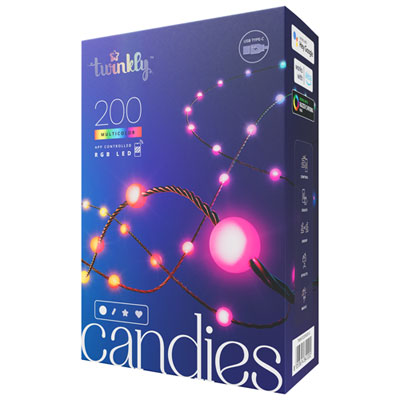 Twinkly Candies Smart RGB LED Lights - Pearl - 200 Lights