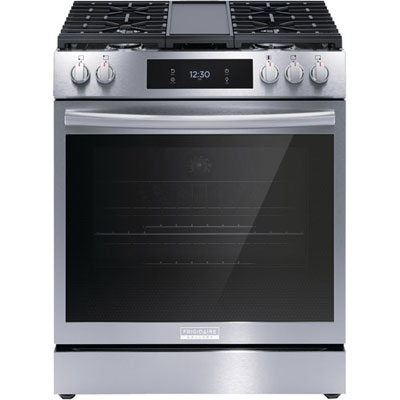 "Open Box - Frigidaire Gallery 30"" 6.1 Cu. Ft. 5-Burner Gas Range - Smudge-Proof SS - Scratch & Dent"