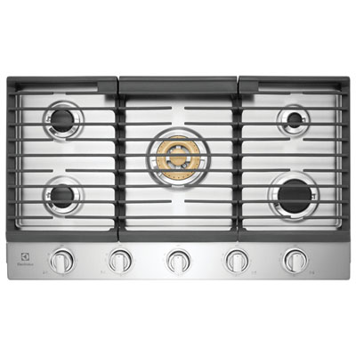 Image of Electrolux 36   5-Burner Gas Cooktop (ECCG3668AS) - Stainless Steel