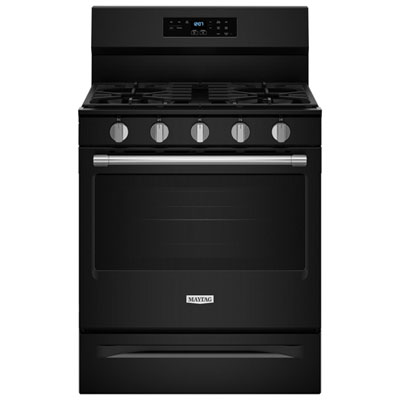 Maytag 30" 5.0 Cu. Ft. Fan Convection 5-Burner Freestanding Gas Air Fry Range (MFGS6030RB) - Black I love, love, love my new stove